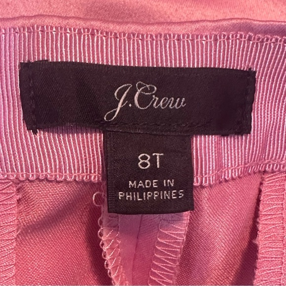 Jcrew Satin Cigarette Pant Rose Pink Slim Leg Flat Front TALL - Picture 9 of 11